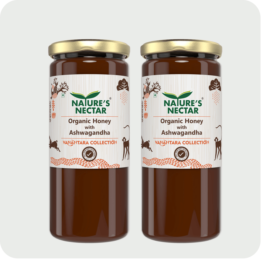 Organic Honey with Ashwagandha 325g | Natures Nectar